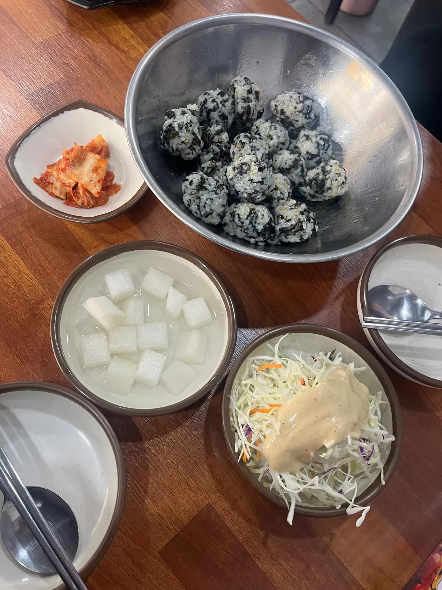 Nalchial Jumeokbap (Flying Fish Roe Rice Balls)